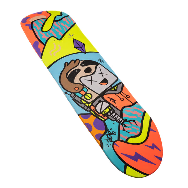 SLOTH x ROBOTOS Custom Skateboard Colab